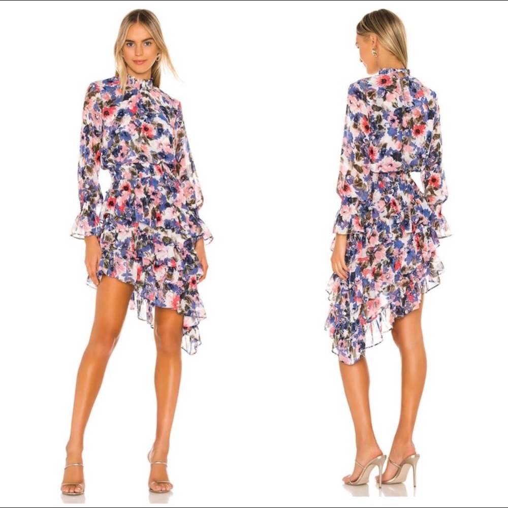 NEW Miss Los Angeles savanna asymmetrical Dress